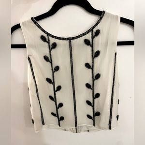 Alice and Olivia beaded crop top (XS)